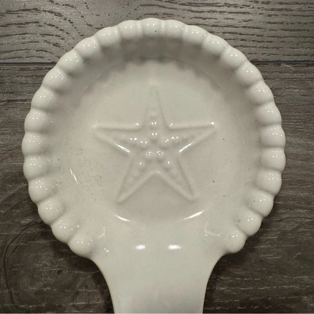 Coastal Starfish Ceramic Spoon Rest NEW